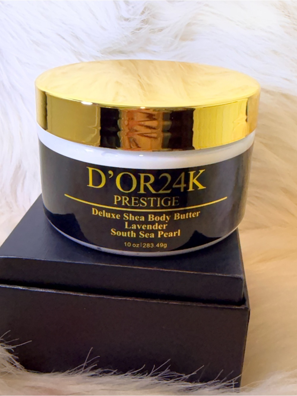 D'OR24K Prestige Lavender Shea Body Butter - Gold & Black